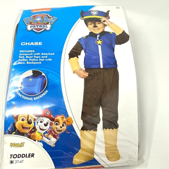 Spirit Halloween PAW Patrol Toddler Chase Costume Deluxe Halloween Hat Backpack - Picture 2 of 11